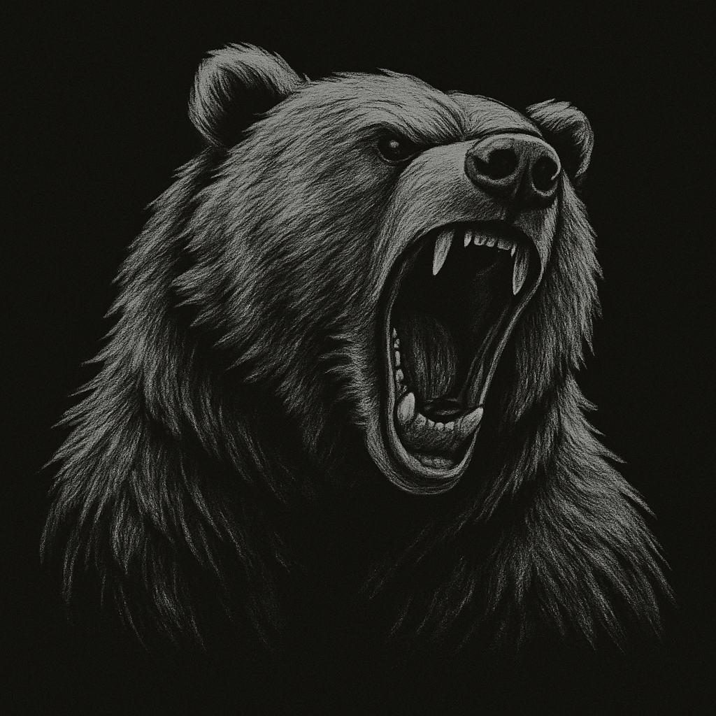 Urso representando força e determinação